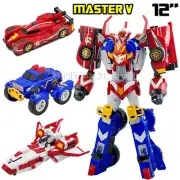 Tobot V Galaxy Detectives Master V Figure 3 in 1 Combiner Robot Toys Car Plane
