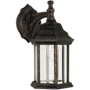 Home Impressions Antique Black w/Gold Highlights Incandescent Type A Outdoor