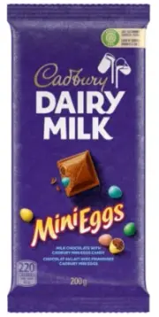 Cadbury Dairy Milk, Mini Egg Chocolatey Candy Bar, 200g