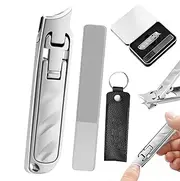 Setauoo Nail Trimming Kit - Stainless Nail Grooming Kit With Trimming File - Folding Ultra-Thin Stainless Steel Scissors For Toddler Safety