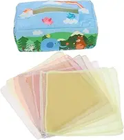 SUPVOX Educational Baby Tissue Box Toy Sensory Toys for Toddlers Large Opening for Easy Pulling Fine Motor Skill Training