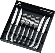 Wilkie Brothers Stirling Steak Knife and Fork 8-Piece Set