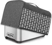 4 Slice Toaster Cover with Pockets & Handle - Gray Arrow Design