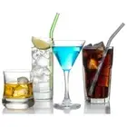 4pcs New Wedding Bar Straight Bend Reusable Drinking Straw Pyrex Glass