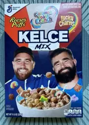 〽️ New Limited General Mills Kelce Mix Travis & Jason Mix Reese Cereal 11.5oz