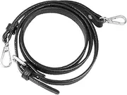 [jojofuny] Adjustable PU Shoulder Bag Strap Replacement Accessory for Womens Crossbody Bag Black with Silver Buckle for Versatile Styling and Comfort