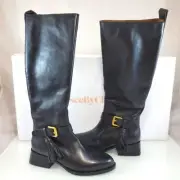 NWT$795 See by Chloe Lory Tassle Detail Knee High Black Leather Boots Sz 36, 6US
