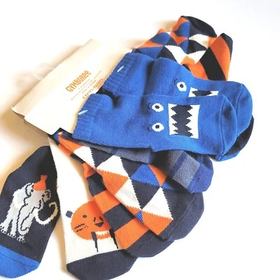 Gymboree Boys 6-12 mo Artic Explorer Sock Set Six pack Socks NWT Elephant Tiger