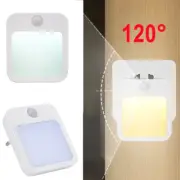 Motion Sensor LED Night Lights EU/US Plug Dimmable Cabinet Light For Baby Bedsid