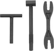 ECSiNG Set of 3 Motorcycle Engine Valve Screw Wrench Kit 6 in 1 Spoke Wrench & Square Hole Tool & Hexagonal Hole Tool Spanner for Scooters