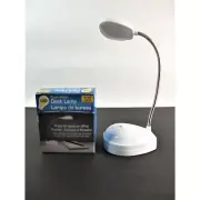 LED 100 Lumens Table Lamp Small Desk Light for Dorm Office Bedroom Batteries Pow