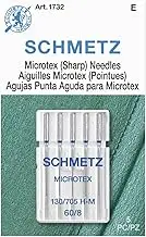 Schmetz Microtex Sharp Machine Needles-Size 8/60 5/Pkg