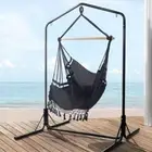 Durable Outdoor Hammock Chair Garden Hanging Swing Seat With Steel Frame Stand
