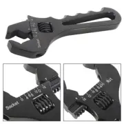 Labwork Adjustable Wrench Black Aluminum Tool Spanner For Hose End Fitting