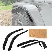 Front & Rear Fender Flares Compatible with 2020-2025 Jeep Wrangler Gladiator JT Sport & Willys, Off-Road Wheel Flares Liner 4 PCS
