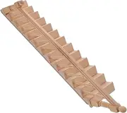 ibasenice DIY Mini House Stairs Handrail Unpainted Miniature Stairs 1:12 Scale Miniature Staircase for Craft Decor
