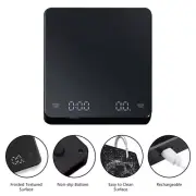 0.1g Precision Coffee Scale with Timer – 3kg Digital Kitchen Scale for Espresso