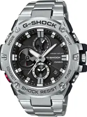 Casio G-Shock GST-B100D-1AER Black Dial Grey Stainless Steel Mens Watch