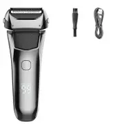 Washable Wet & Dry Electric Shaver For Men Beard Electric Razor Rechargeable Head Bald 3-blade Shaving Machine System