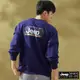 JEEP 男裝 率性品牌文字相印長袖大學T-紫色