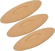 Vinyl Turntable Slip Mats Cork Record Mats Anti-Slip Vibration Reduction and Scratch