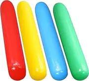 ZCYSRLQIN 4 Pcs Pool Inflatable Noodle 42 inch Blow up Inflatable Pool Sticks PVC Float Outdoor Water Games for Adult Swimming Pools Beach Lake Party (Colorful)