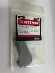Craftsman 11 Pc. Inch Hex (Allen) Key Wrench Set, Part #46693A