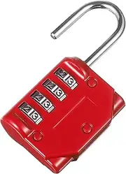 AUTSUPPL Traveling Padlock 4 Numbers Easy to Carry Combination Lock for Door Suitcase Cabinet