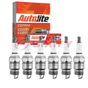 6 pc Autolite Copper Core Spark Plugs for 1957-1970 Ford P-100 2.4L 2.8L jq (for: Ford)