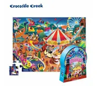 在飛比找樂天市場購物網優惠-【美國 Crocodile Creek】博物館造型盒學習拼圖