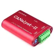 CAN Analyzer CANOpen J1939 USBCAN-2II Converter Compatible with ZLG USB to CAN USBalyst-II Red