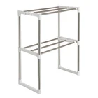 Space Saving Kitchen Stand Shelf for Storing Microwave Oven and Supplies