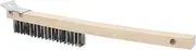 Pizza Stone Brush Steel Bristles Oven Cleaning Brush for Grill Oven Wooden Handle Welding Shoes Scraper