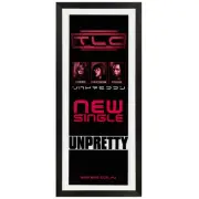 TLC - Unpretty Promotional Vintage Daybill Poster Framed