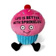 Punchkins Life Is Better with Sprinkles Cupcake Plush Ultra Soft Smooth Touch