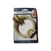 Itzy Ritzy Silicone Teether With Rattle; Rattle Teether Features Rattle Sound, 3