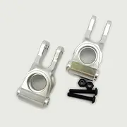 Aluminum Rear Hub Set Silver for Team Losi 1/10 Lasernut U4 Tenacity All LOS234020