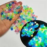 Glow in The Dark Stones, 1200 Pcs Luminous Cobblestones Colorful Glowing Pebbles for Gardening Luminous Stones Outdoor Decor Glowing Water Fish Tank Gravel (Color : Mixed)