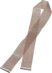 uxcell IDC Rainbow Wire Flat Ribbon Cable 2.54mm Pitch 60 Pins Connection Line FC Dual Female Connector for DIY Experiment 60 Inch Length 1Pcs