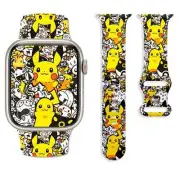 MINISO Pokemon Series 2 Strap for Apple Watch 10 9 8 7, 46mm 44mm 42mm 40mm
