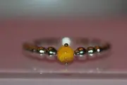 AUTHENTIC PANDORA 2020 HONEY TOPAZ BEADED RING NOVEMBER 198867C11 CHOOSE SIZE*