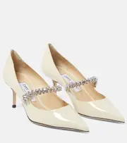 [Jimmy Choo] Jimmy Choo Bing Pump 65 patent leather pumps AU 12 white
