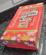 Hand Crafted Holiday Cards, 30 assorted with envelopes. New Seale Box.