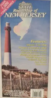 New Jersey State Road Map by Franklin Maps