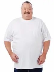 DBK Plain White Crew Neck T-Shirt