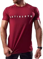 [Satire Gym] Fitness T-Shirt Men's Slim Fit – Functional & Quick-Drying Sports Shirt for Men – Men's Fitness Shirt as Bodybuilding Shirt & Workout Gym Shirt