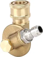 High Pressure Washer Spray Nozzle 7-Level 240° Adjustable Tip Quick Plug for Cleaning Areas