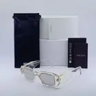 New PRADA PR17WS 19X30N Transparent Champagne/Platino Internal Mirror 49-20-1...