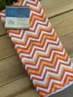 Home Collection Microfiber Kitchen Towels Set Of 5 Orange Chevron New