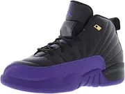 [Nike] Little Kid's Jordan 12 Retro Black/Field Purple (151186 057) - 3